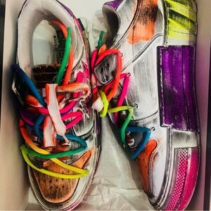 Cristianzerotre Strong- Rainbow riot shoes